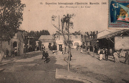 Exposition Internationale D'Electricité Marseille 1908 - Le Mas Provençal, La Cour - Carte N° 15 - Exposition D'Electricité Et Autres