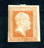 LOT005 Prussia 1850 Mi.1/scott2 M* ( Cat.€110.) - Ungebraucht