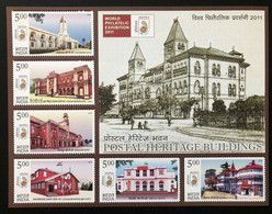 India 2010 Postal Heritage Buildings Miniature Sheet MS MNH, P.O Fresh & Fine - Andere & Zonder Classificatie