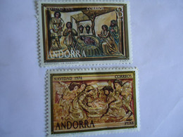 ANDORRA  SPAIN  MNH   STAMPS CHRISTMAS 1976 - Altri & Non Classificati