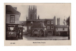 DH1178 - SUFFOLK - MARKET CROSS W. SHOPFRONT- BUNGAY - RPPC - Other & Unclassified