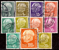 Sarre-223- Original Values Issued In 1957 (o) Used - Quality In Your Opinion. - Sonstige & Ohne Zuordnung