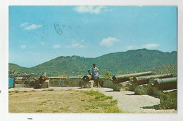 Antilles  St Vincent Century Cannons In Old Fort At Hamilton Bequia 1977 - Saint-Vincent-et-les Grenadines