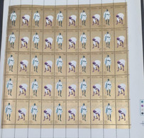 INDIA 1980 GANDHI'S DANDI MARCH, SALT SATYAGRAH SE-TENANT COMPLETE SHEET MNH Rare - Otros & Sin Clasificación