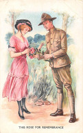 ¤¤  -  Illustrateur " Archie GUNN "  -  Soldat Américain  -  Femme  -  This Rose For Remembrance    -  ¤¤ - Gunn