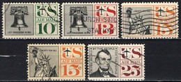 STATI UNITI - 1959 - Liberty Bell, Statue Of Liberty, Abraham Lincoln - USATI - 2a. 1941-1960 Oblitérés