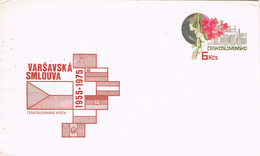 47367. Entero Postal CHECOSLOVAQUIA 1975. PACTO De VARSOVIA 20 Aniversario - Covers