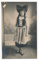 CPA Carte-photo - Portrait D'une Jeune Femme En Costume Traditionnel Alsace Alsacienne - Circa 1910 - Fotografie