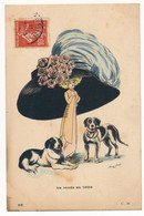 CPA Illustrateur Xavier Sager - Chapeaux - Chiens - La Mode En 1909 - Sager, Xavier