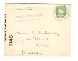 Eire-Irlande Cover 21/12/1939 Irish & English Censors To Belgium PR3008 - Lettres & Documents