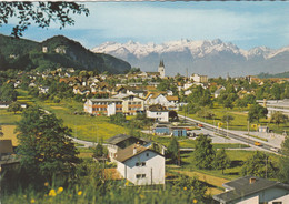 B9262) GÖTZIS Mit Schweizer Bergen - HAUS DETAILS - AGIP TANKSTELLE - Autos - Götzis