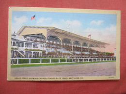 Pimlico Race Track.       Back Side Paper Residue From Album.      Baltimore - Maryland > Baltimore    Ref 5825 - Baltimore