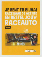 Brochure-leaflet JUMBO Supermarkten Veghel (NL) RB18 Max Verstappen F1 2022 - Automobilismo - F1