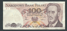 POLOGNE 100 ZLOTYCH 1986   -  RY 8228268  -   Laura 7306 - Poland