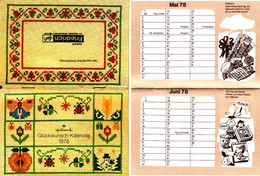 Oberursel 1978 Fa. Papier Friedrich " Hallmark Reklamekalender +Innenreklamen " Minibuch - Kalender Calendar Zakkalender - Klein Formaat: 1901-20