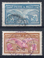 St Pierre Et Miquelon Timbres-poste N°114 & 115 Oblitérés Cote : 4€50 - Usati