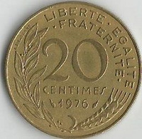 Pièce De Monnaie 20 Centimes Marianne 1976 - 20 Centimes