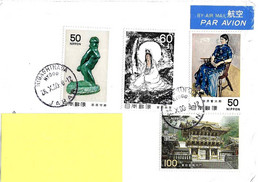 GIAPPONE JAPAN - 2000 HIGASHINADA Lettera Per L'Italia Con 4 Francobolli - 9766 - Cartas & Documentos