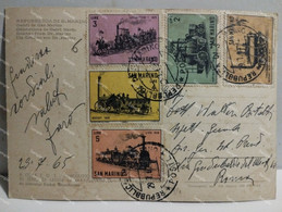 5 Stamps Francobolli Affrancatura SALUTI DA SAN MARINO 1961 - Covers & Documents