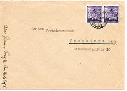 55275 - Deutsches Reich / Besetzung B&M - 1942 - 2@60h Lindenzweig A Bf PRAG -> Frankfurt - Brieven En Documenten