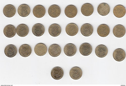 France 5 Centimes 26 Pièces Années Différentes Voir Détail - 5 Centimes