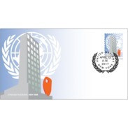 ONU New-York 2017 - Entier Postal Format Standard (16,5x9,3) 49c Pré-oblitéré - Poste Aérienne