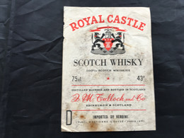 Ancienne étiquette De Scotch Whisky Old Label - Whisky