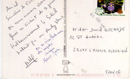 Timbre , Stamp " Fleur Orchidée : Tétramicra Eulophiae " Sur Cp , Carte , Postcard Du 05/02/2015 - Storia Postale