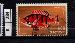 ISRAELE      1963	Pesci 0,08 Usato - Gebruikt (zonder Tabs)