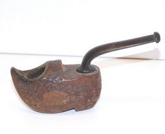 *JOLIE ANCIENNE PIPE EN BOIS FORME SABOT SOUVENIR DE LOURDES COLLECTION  E - Andere & Zonder Classificatie