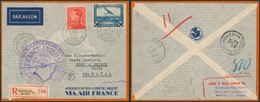 Affranch. Mixte (Poortman) Sur L. Par Avion En R De Bruxelles(1937) > Port-au-prince (Haïti) Via Natal / France-Antilles - Altri & Non Classificati