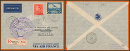 Affranch. Mixte (Poortman) Sur L. Par Avion En R De Bruxelles(1937) > Point à Pitre (Guadeloupe) Via Natal / France - Altri & Non Classificati