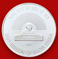 India 2019 "PROOF COIN" 250th Session Of Rajya Sabha / MAHATMA GANDHI Rs.250 SILVER "PROOF Coin" SCARCE As Per Scan - Other & Unclassified