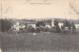 CPA - 38 - TUELLIN - La Place - Vue Générale - Tullins