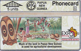 TARJETA DE PAPUA Y NUEVA GUINEA EXPO 92 SEVILLA (203A) (NUEVA-MINT) - Papua New Guinea