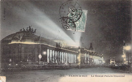 CPA - 75 - PARIS - Paris La Nuit - Le Grand Palais Illuminé - Colorisée - Parijs Bij Nacht