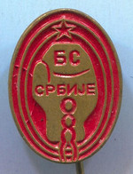 Boxing Box Boxe Pugilato - Serbia, Federation, Association, Vintage Pin, Badge, Abzeichen - Boxen