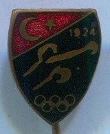 Boxing Box Boxe Pugilato - Turkey 1924 Olympic, Federation, Association, Enamel, Vintage Pin, Badge, Abzeichen - Boxen