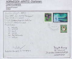 Spitsbergen 2003 Cover Arctic Flight From And To Longyearbyen  Signature  Ca 14.06.2003 Longyearbyen (LO157A) - Arctische Expedities