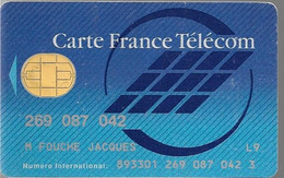 1-CARTE FRANCE TELECOM-PUCE BULL G-INTERNATIONALE- TBE -  Schede Di Tipo Pastel   