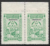 Yugoslavia Revenues Municipals Issues From 1945 Croatia Ernestinovo 50d Pair A.2 - Dienstmarken