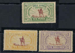 ● WESTERN AUSTRALIA 1896 ֍ COOLGARDIE CYCLE EXPRESS COMPANY ● Camels ● Posta Privata ️● Serie Completa ️● - Nuovi