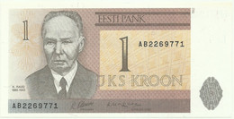 Estonia - 1 Kroon - 1992 - Pick 69 - Unc. - Série AB - Estonie