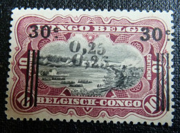 Belgian Congo Belge : 1923  -   N° 104 (*)  -    Cat.= ??,00€    Curiosité Surcharge Double - Ungebraucht