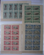 BELGIAN CONGO BELGE :  1916 -    N° 64C / 65C / 66A / 67C  *   BLOC DE TIMBRES DU CARNET A1 CAT: 135,00€ - Booklets