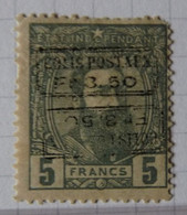 BELGIAN CONGO BELGE :  1889  -    CP 5 -cu    *    CAT: 330,00€         COLIS POSTAUX Double Surcharge - Parcel Post