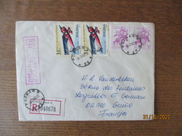 RECOMMANDE 9-7 32 POZNAN TIMBRES CHALLENGE 1934 CACHET ROSE OCENZUROWANO - Frankeermachines (EMA)