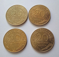 FRANCE.........* 4   PIECES  20 CENTIMES LAGRIFFOUL   2000  *  ETAT SUP - 20 Centimes