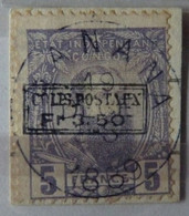 BELGIAN CONGO BELGE :  1889  -  CP 4 Fausse Obliteration Mais Authentique CAT: 725,00€      COLIS POSTAUX + Certificat - Parcel Post