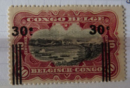 BELGIAN CONGO BELGE :  1921  - N° 89 -cu *  CAT: ?? ,00€      Sans Point Sous Le C De Droite - Ungebraucht
